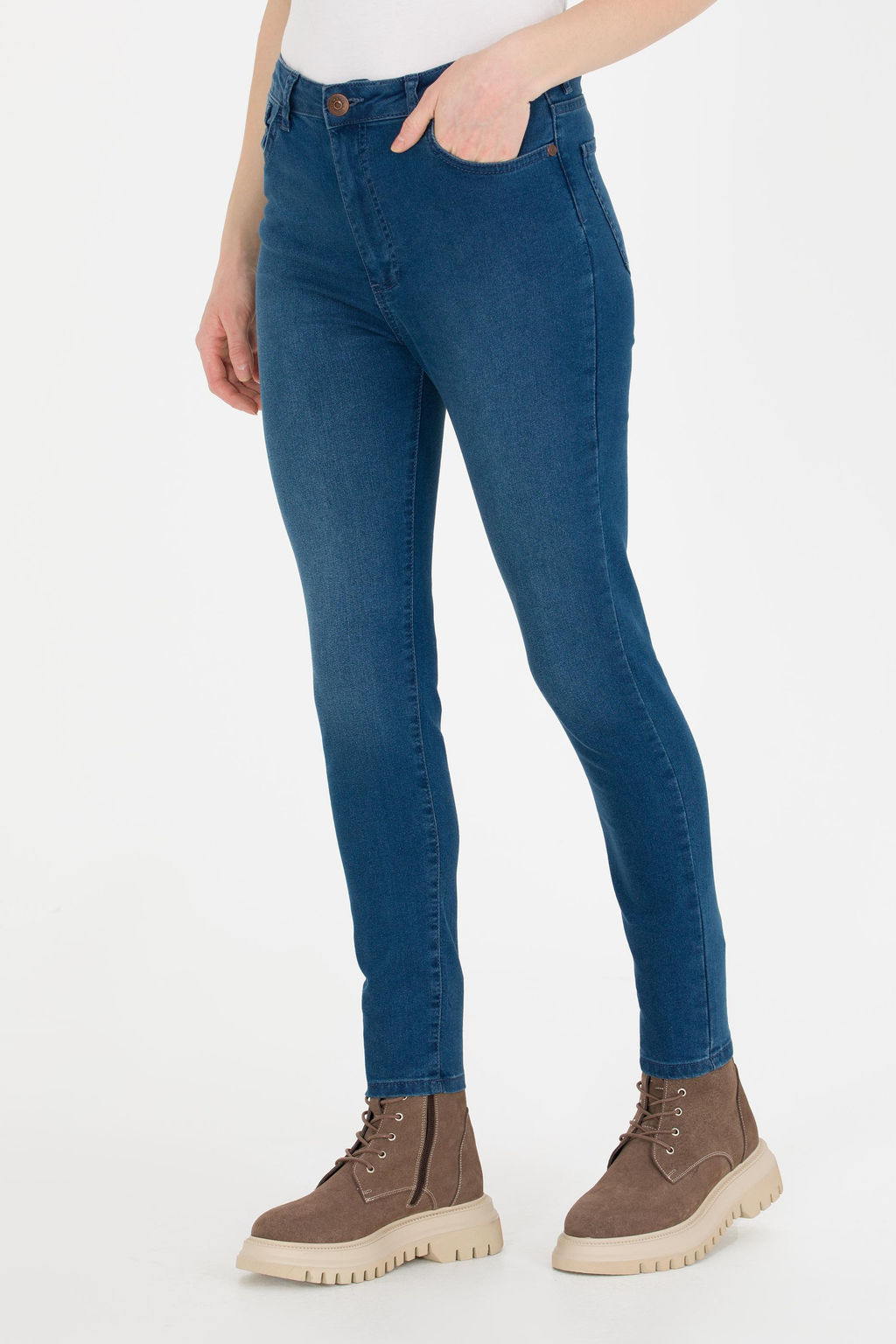 U. S. Polo Assn Женские голубые джинсовые брюки - U.s. polo assn фото 2