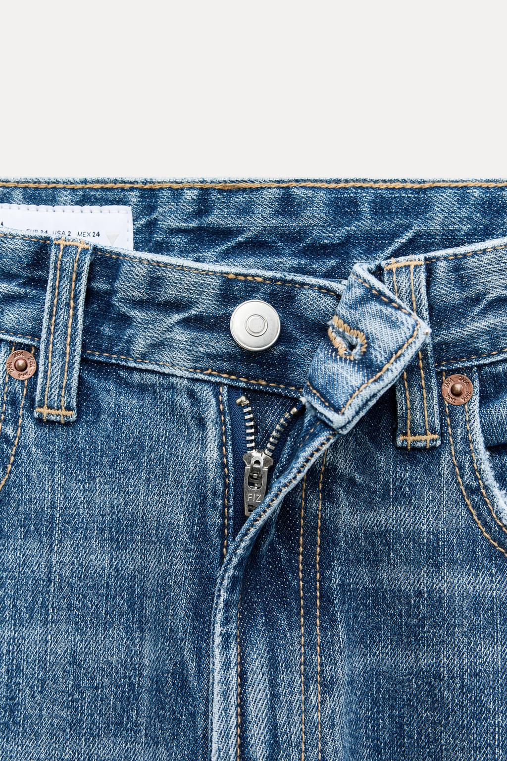 TRF WIDE-LEG HIGH-WAIST JEANS - Zara фото 11