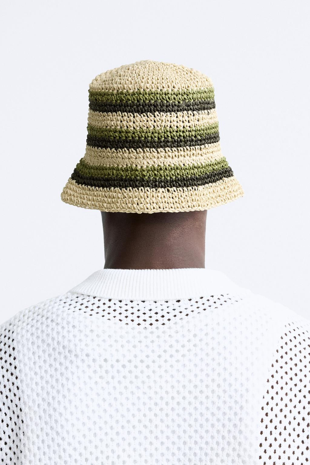 STRIPED CROCHET HAT - Zara фото 3