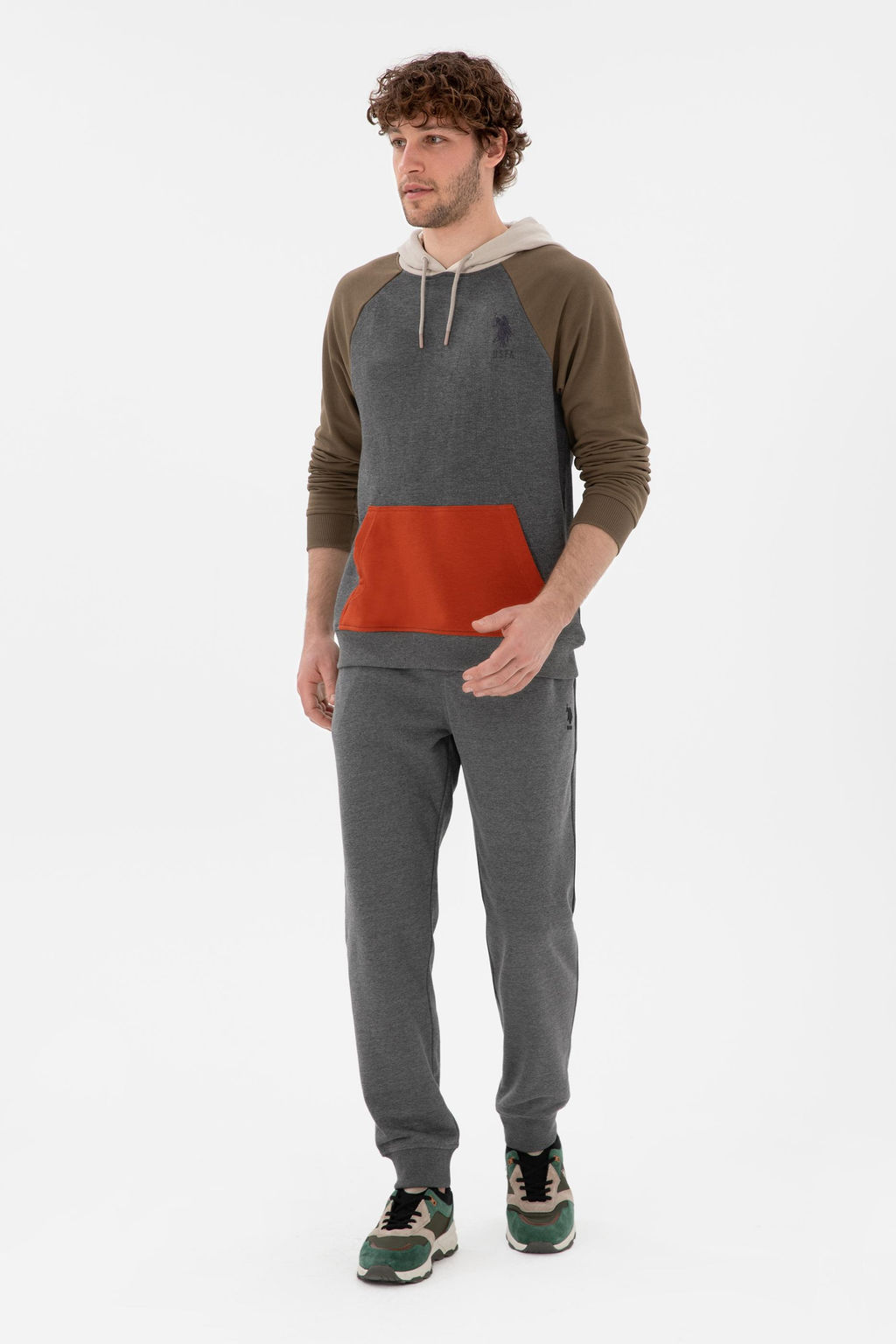 Мужские спортивные штаны антрацитового меланжа Неожиданная скидка в корзине - U.s. polo assn фото 3