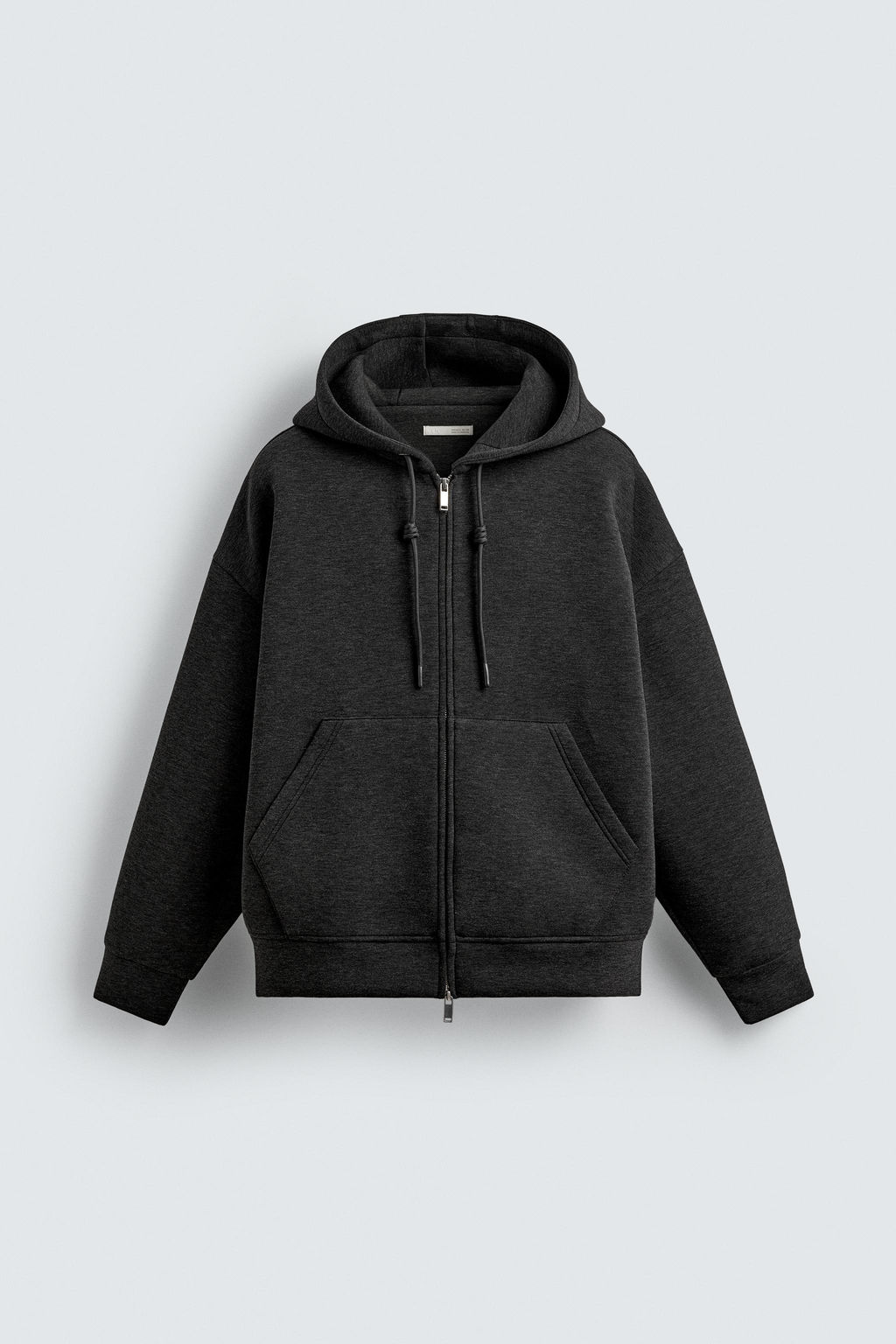 SUDADERA T?CNICA RELAXED FIT CAPUCHA / Gris oscuro - Zara фото 7