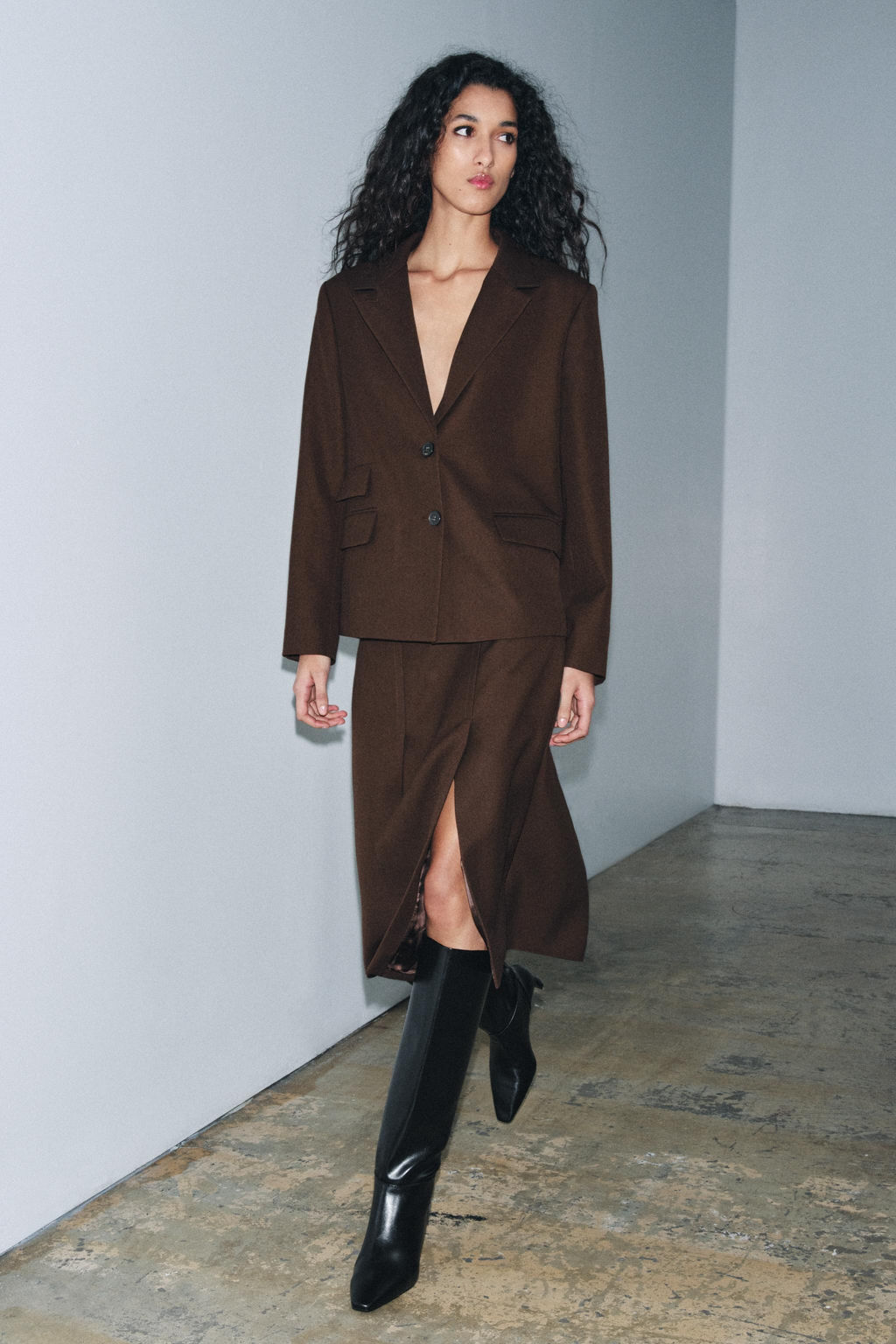 ZW COLLECTION BOX PLEAT SKIRT - Zara фото 2