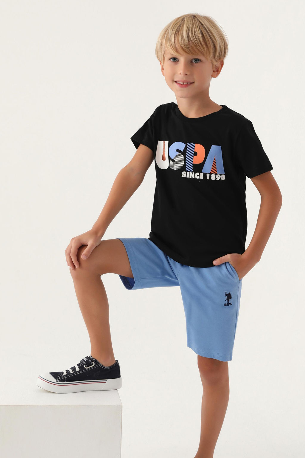 Erkek _ocuk Siyah Pijama Tak_m_ Sepette S_rpriz _ndirim - U.s. polo assn фото 3