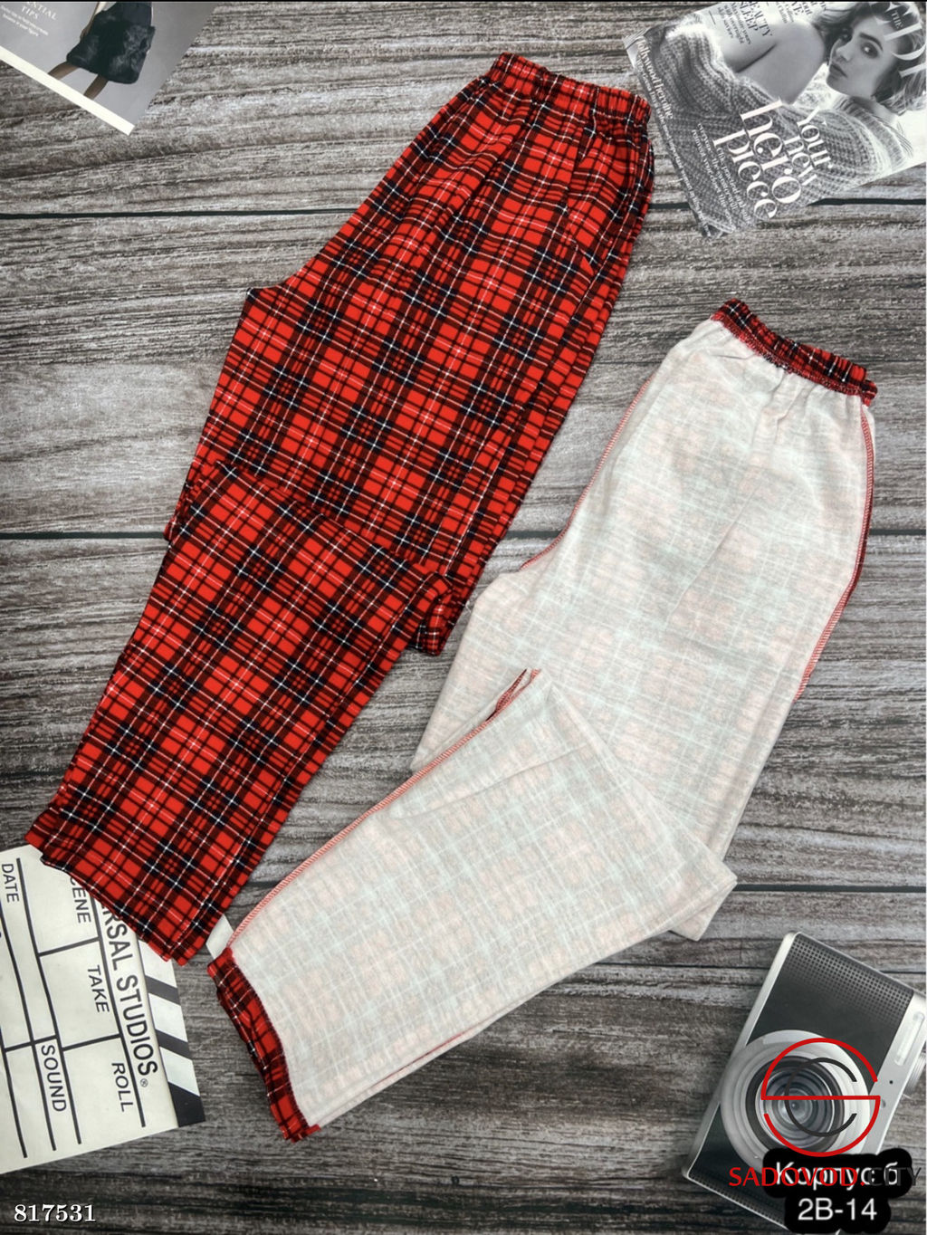 Брюки женский с мехом с принтом