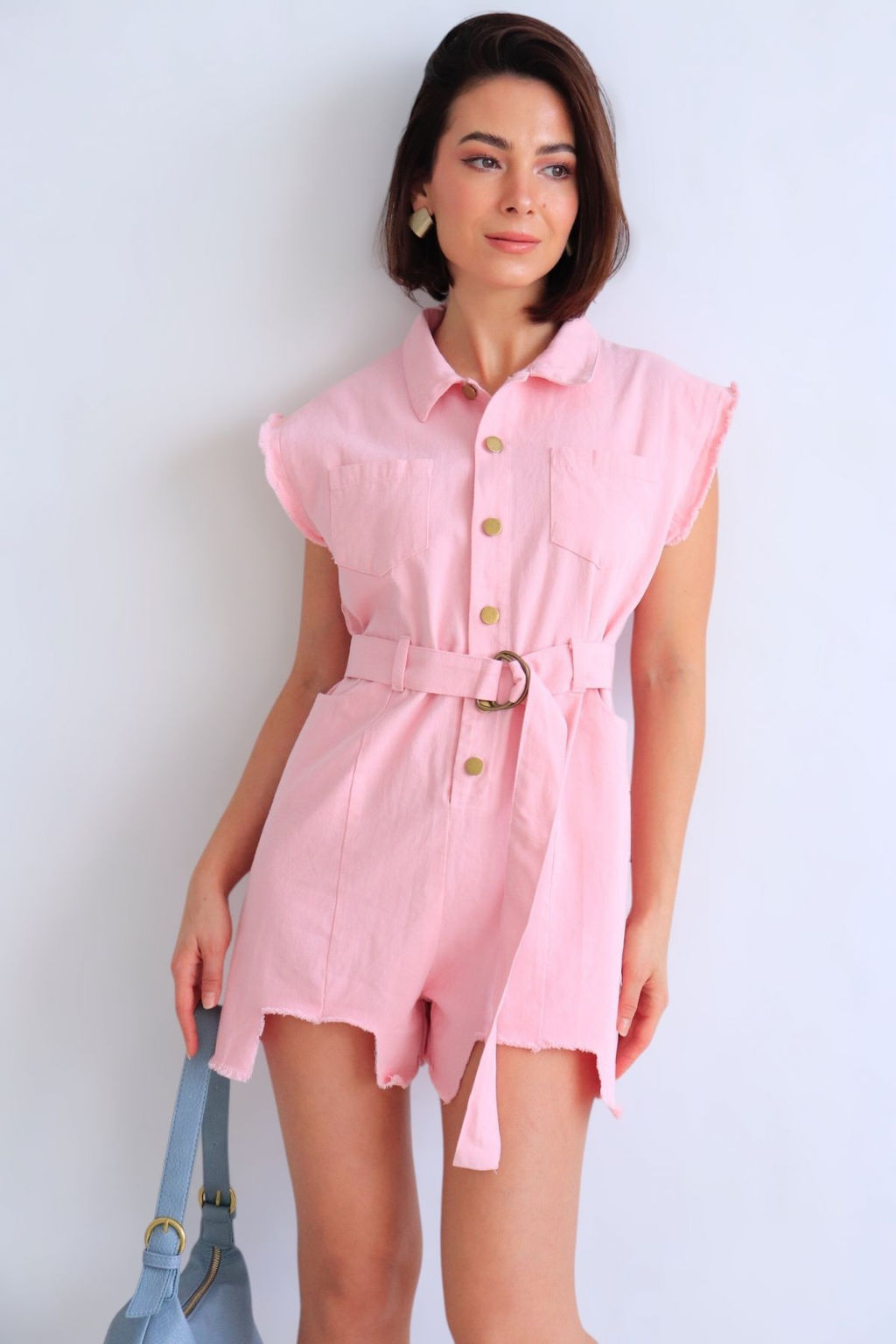 Martichelli Комбинезон розовый джинсовый  фото 5