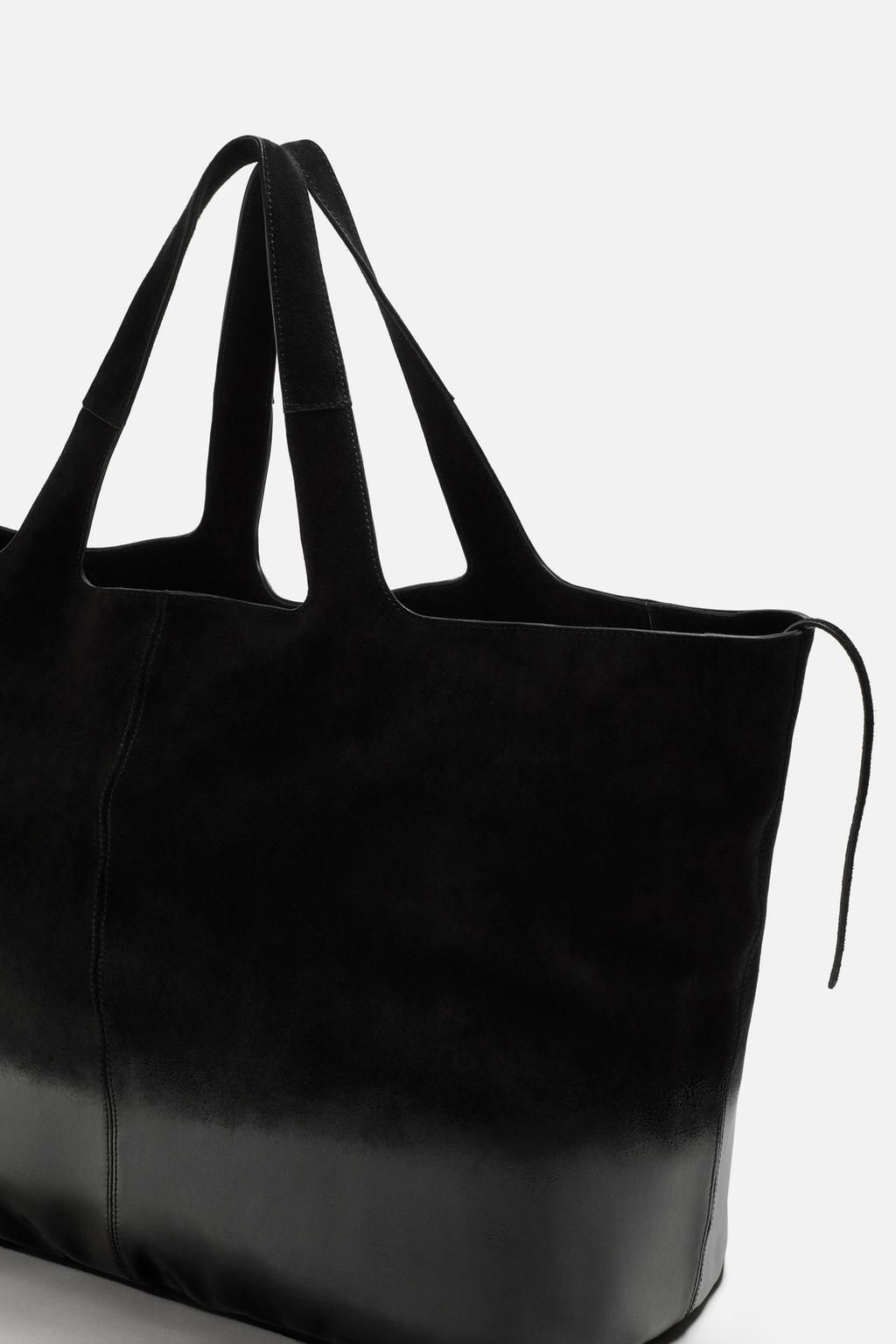 LACQUERED LEATHER SHOPPER BAG - Zara фото 5