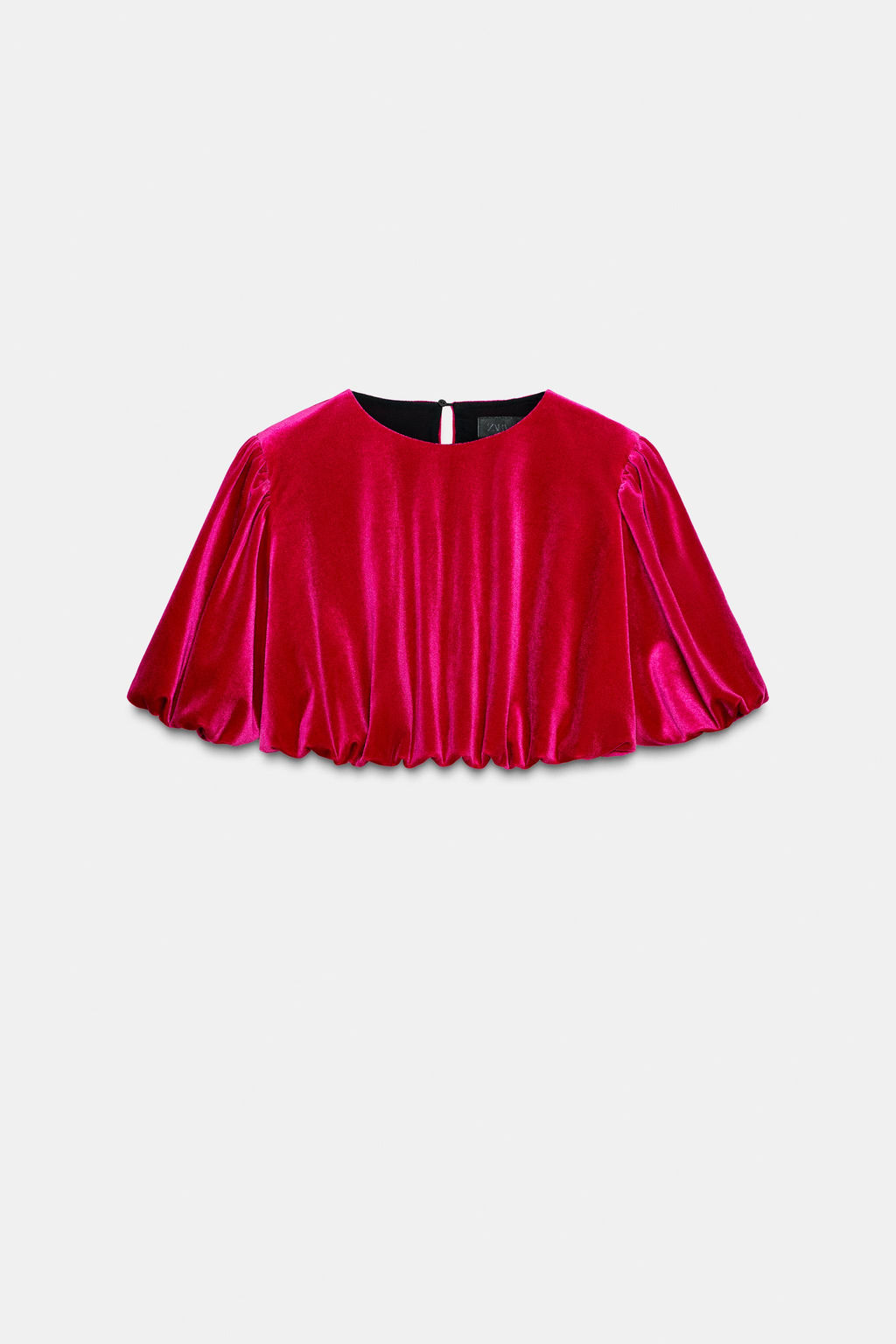 VELVET BALLOON TOP - Zara фото 7