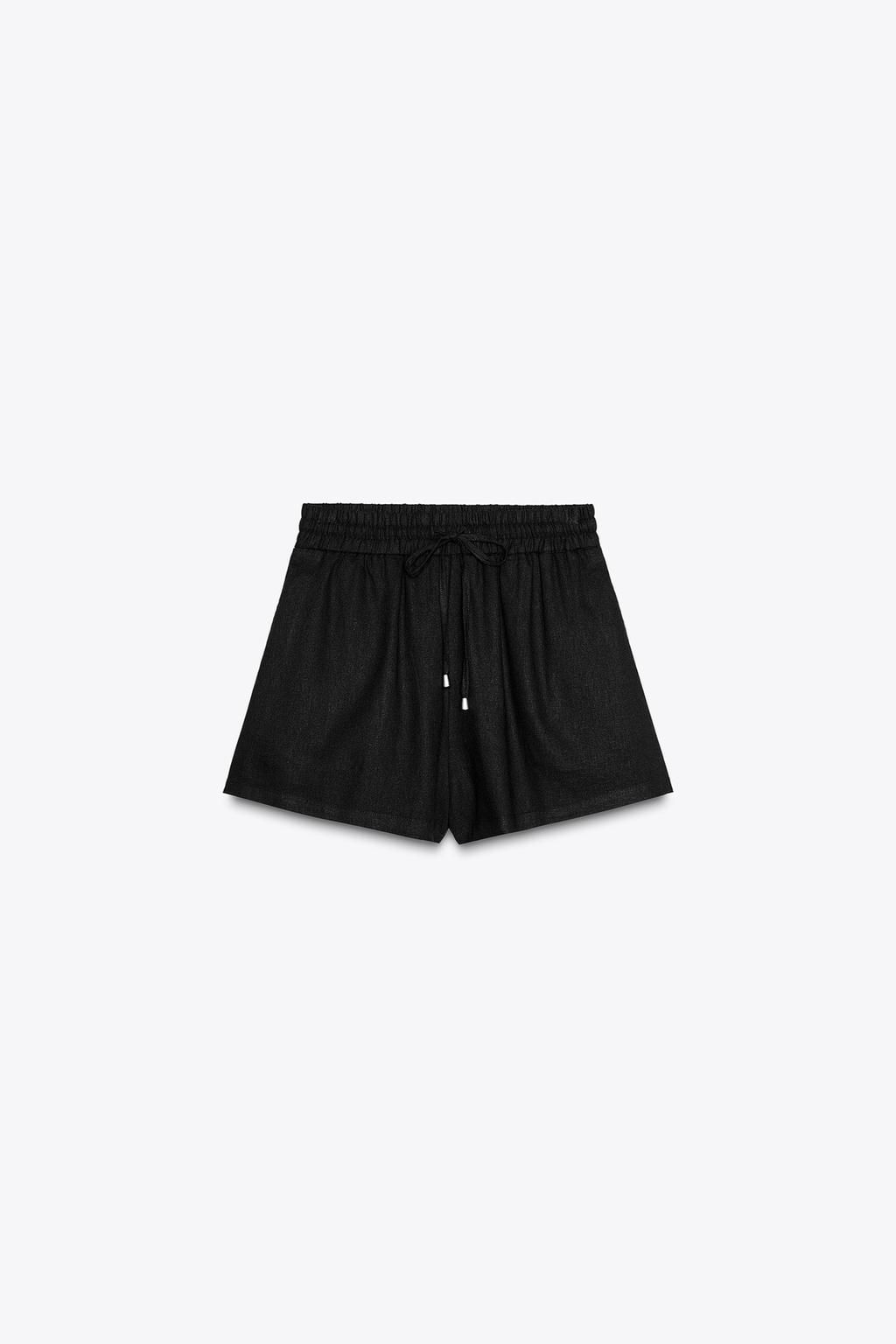LINEN BLEND BOXER BERMUDA SHORTS - Zara фото 12