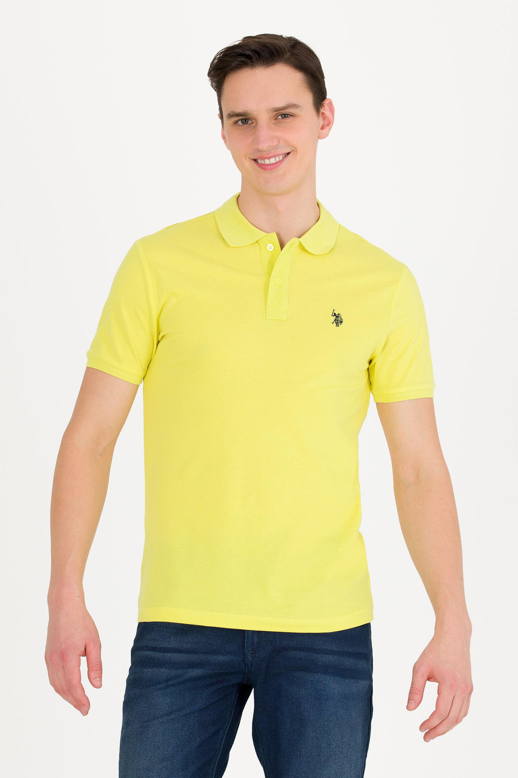 U. S. Polo Assn Мужская футболка-поло Citron Basic