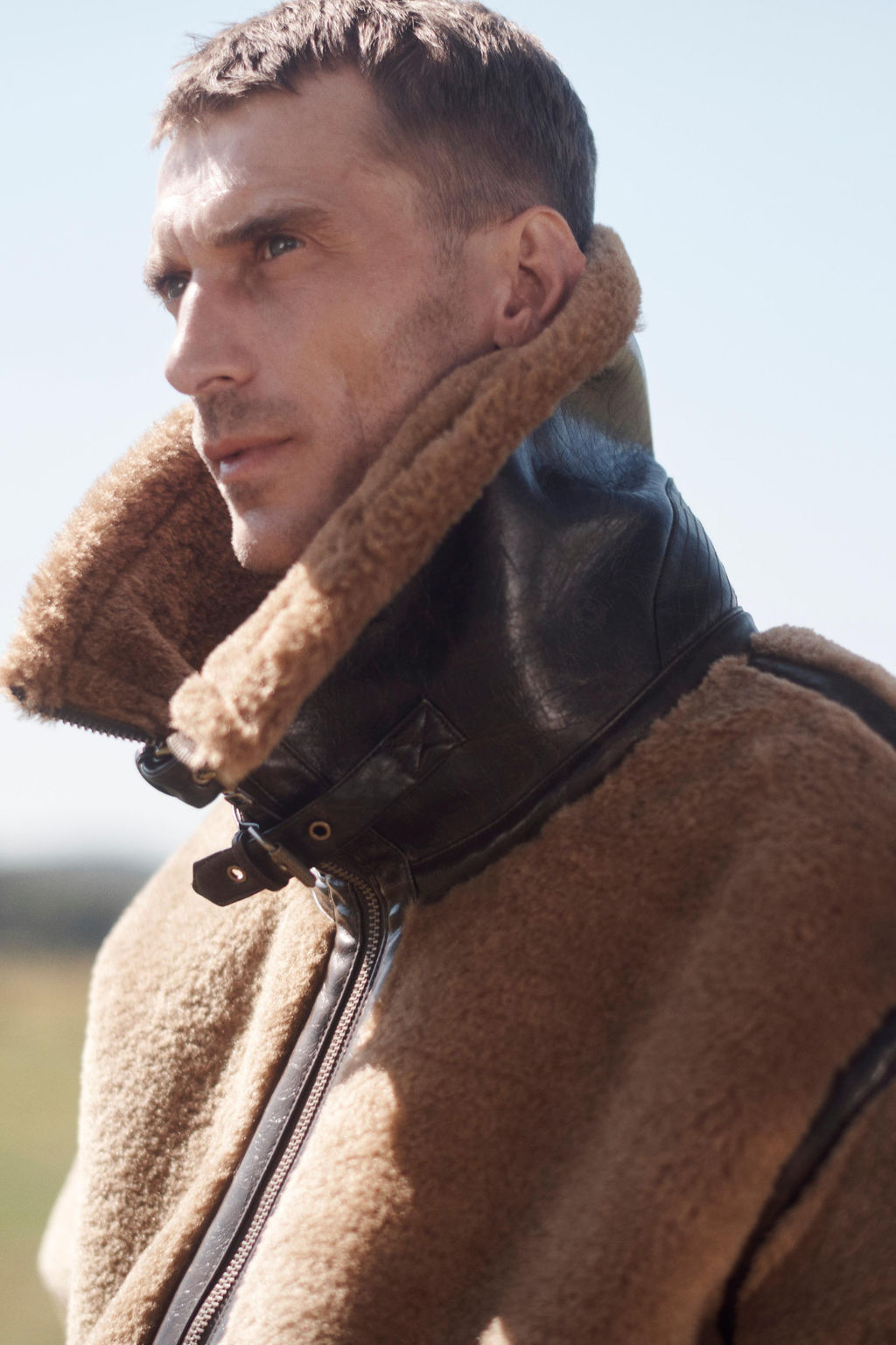 FAUX LEATHER AND SHEEPSKIN JACKET WITH CONTRAST LIMITED EDITION - Zara фото 5