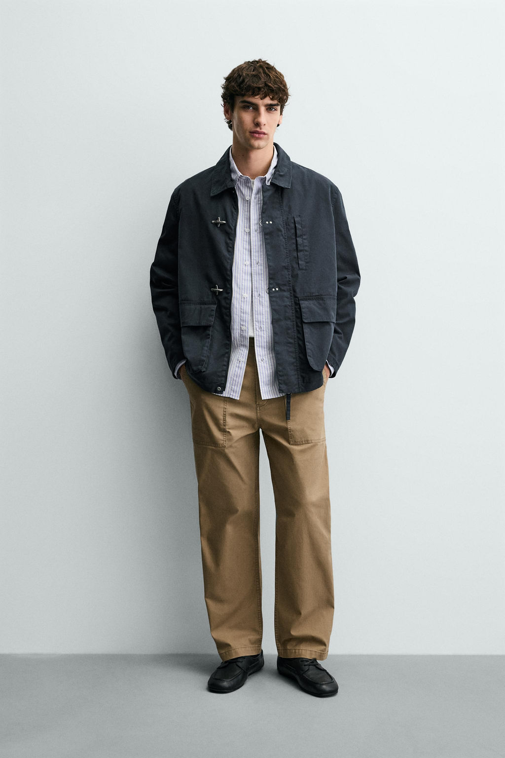 RELAXED FIT PARKA WITH FIREMAN CLASPS - Zara фото 10