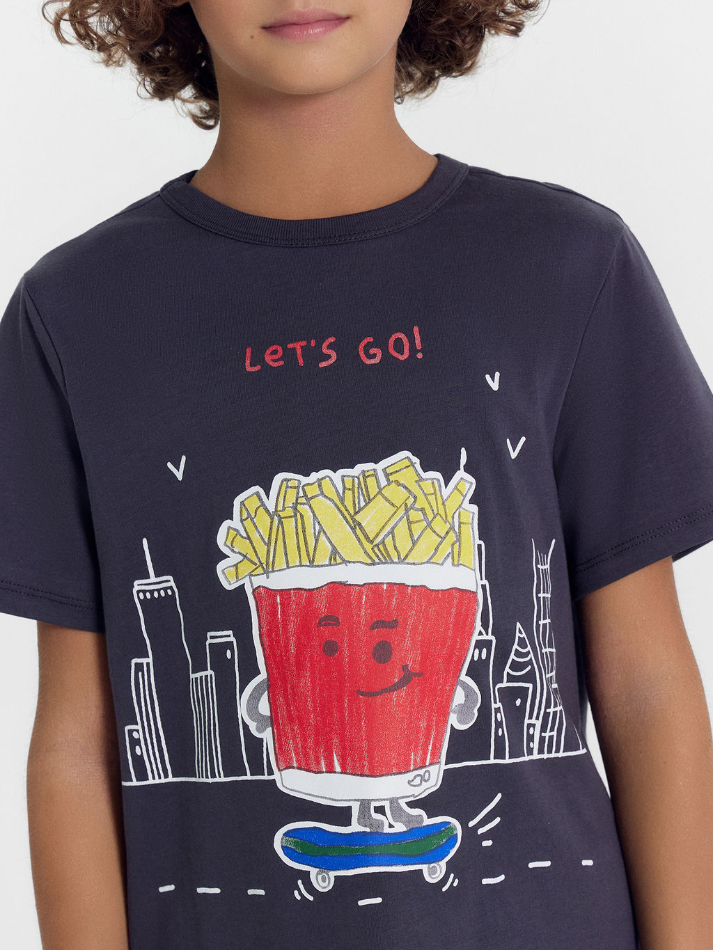 Футболка для мальчиков серая с печатью - Mark formelle фото 5