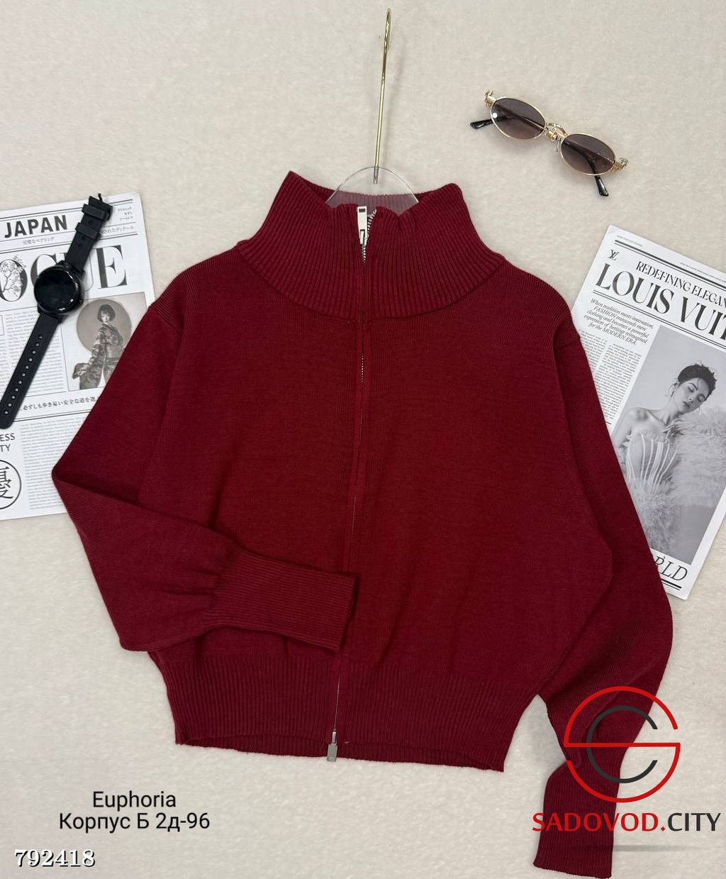 Кофта женская на молнии - Bruno фото 2