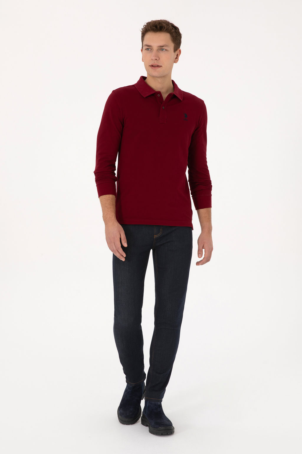 Erkek Bordo Basic Sweatshirt - U.s. polo assn фото 11