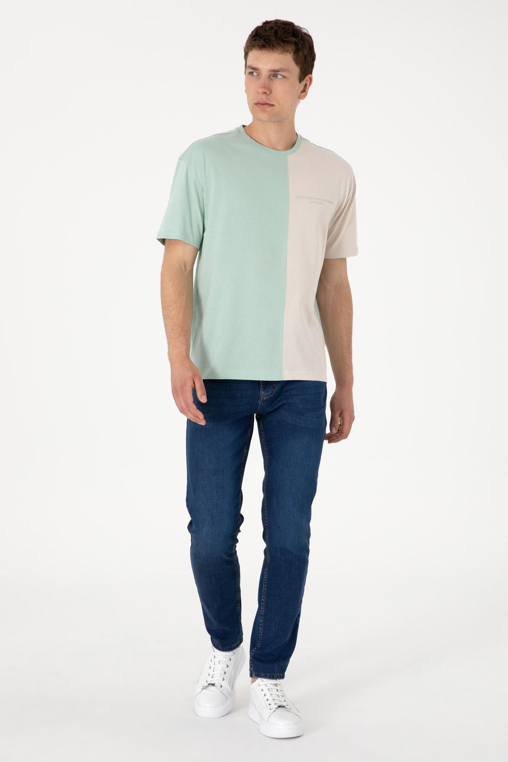 Erkek Comfort Fit Bisiklet Yaka Su Ye_ili Ti__rt Sepette S_rpriz _ndirim - U.s. polo assn фото 4