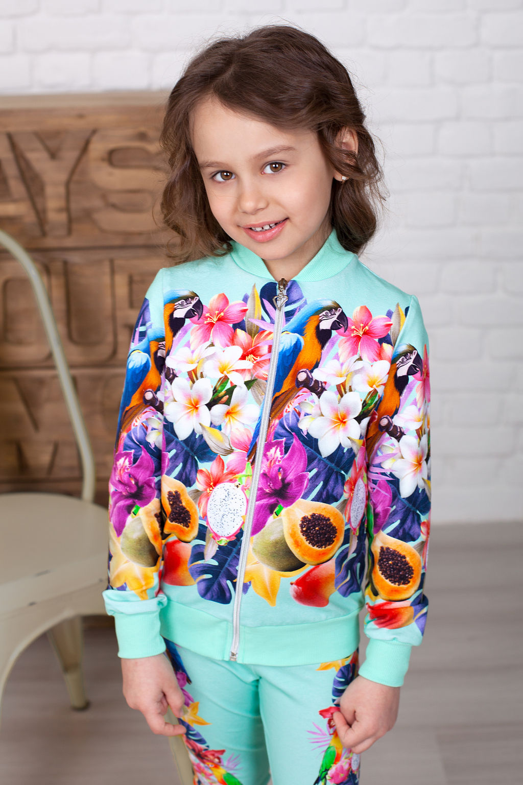 Толстовка "Амадина ",ментоловый