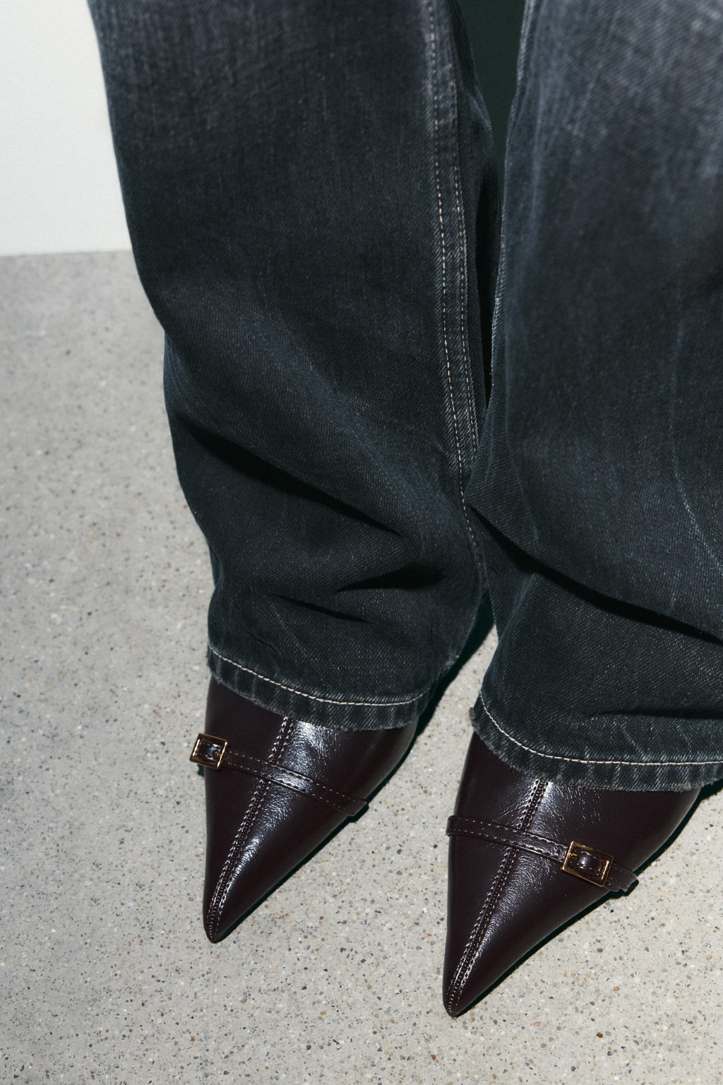 STILETTO HEEL ANKLE BOOTS WITH BUCKLE - Zara фото 10