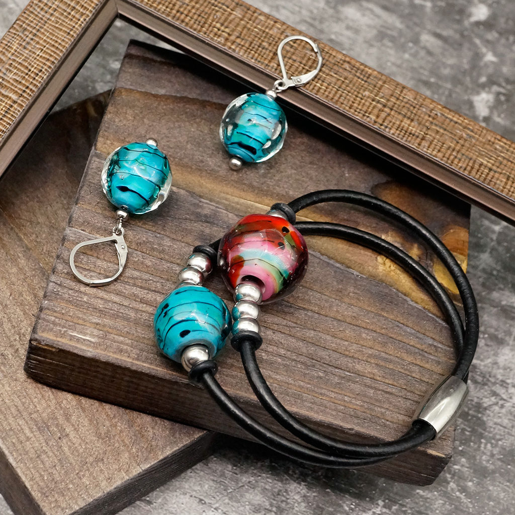 Серьги из муранского стекла MELODY COLOR LS2934 - Vloes фото 6