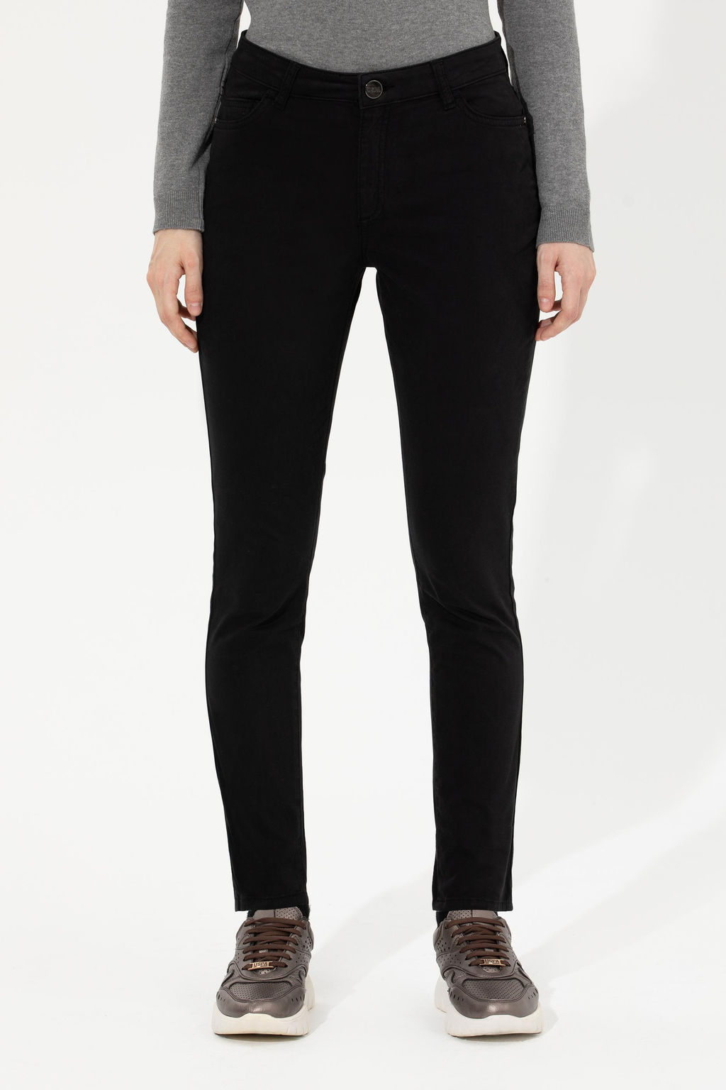Kad_n Siyah Toothpick Fit Pantolon