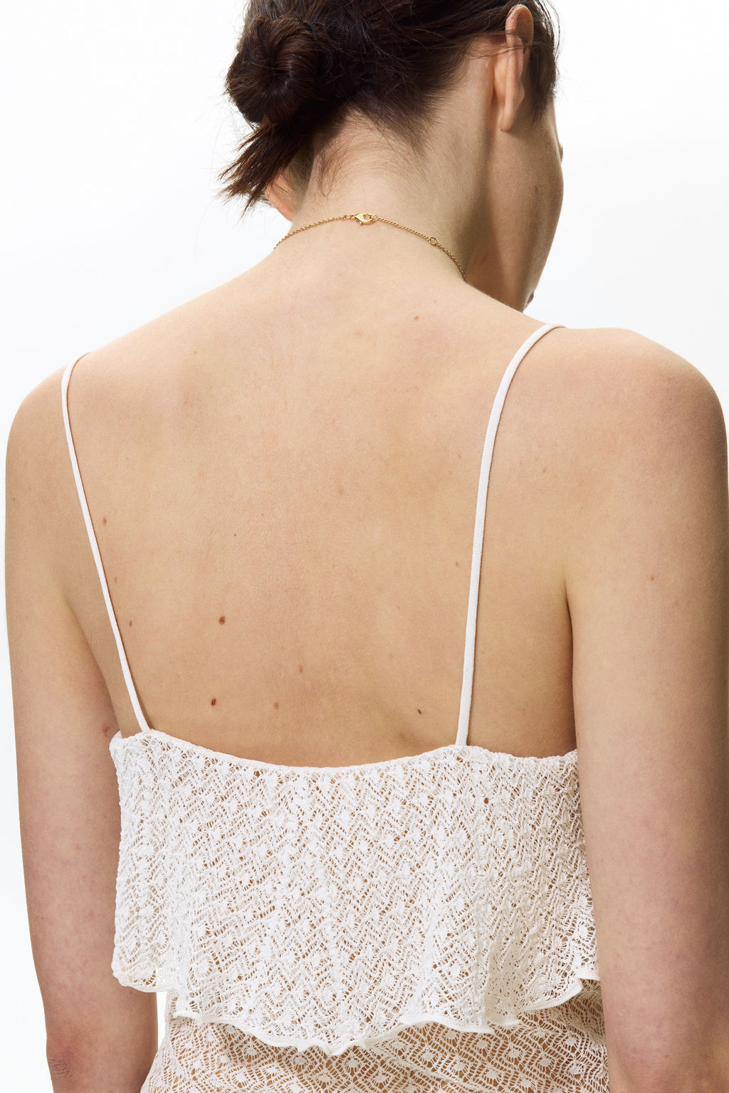 Top en punto pointelle con tirantes espagueti - H&m фото 5