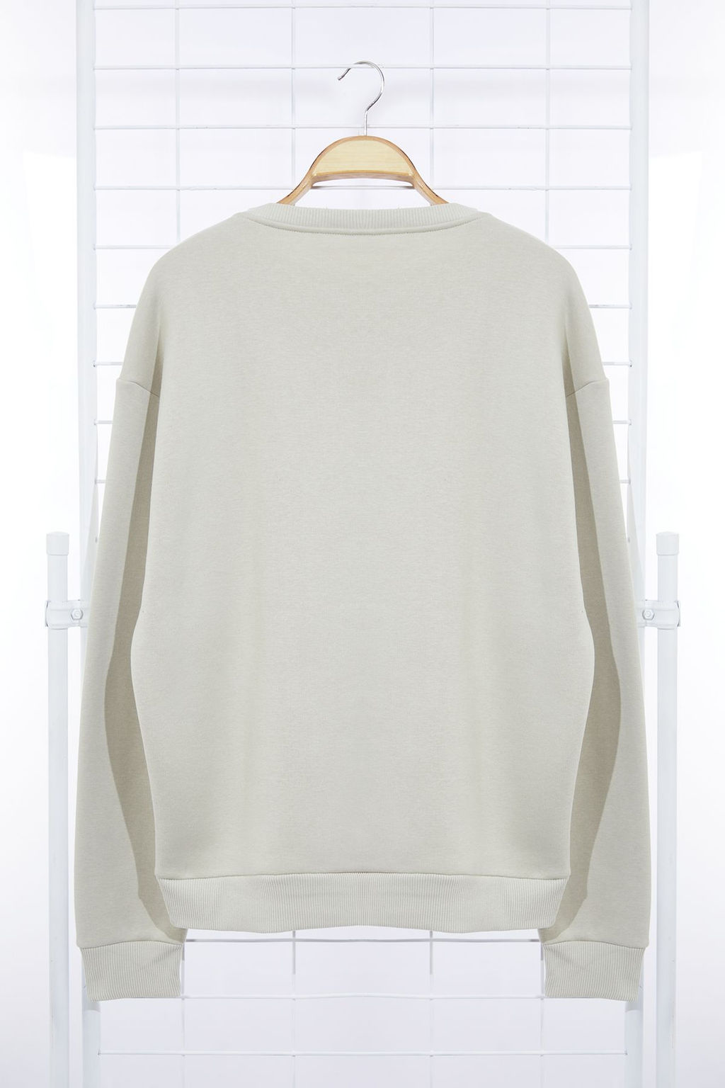 TRENDYOL MAN Tas Oversize/Genis Kesim Yaz? Nak?sl? Kal?n Ici Polar Sweatshirt TMNAW25SW00091 - Trendyolmilla фото 14