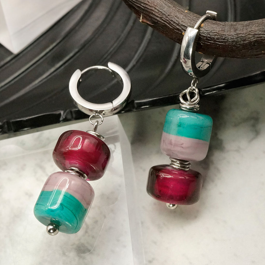 Серьги из муранского стекла VERONA LS3448 - Vloes фото 4