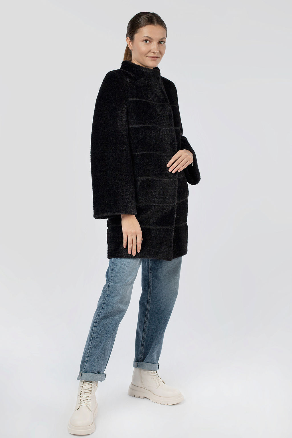 02-3171 Пальто женское утепленное - El podio фото 3