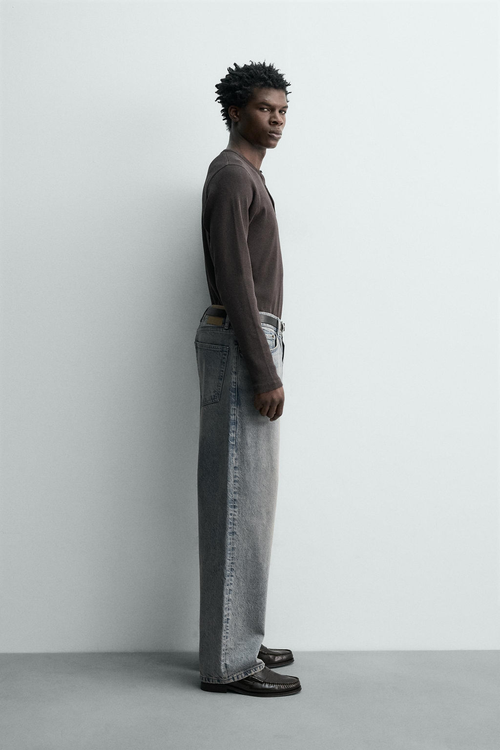 JEANS BAGGY FIT / Gris azul - Zara фото 4