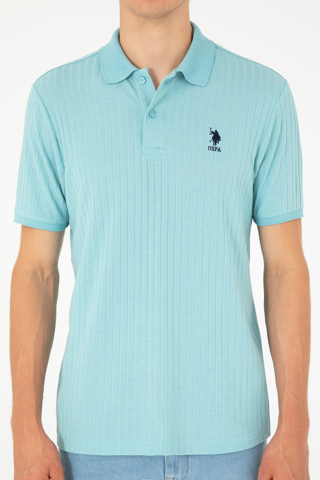 Мужская мятная футболка - U.s. polo assn фото 6