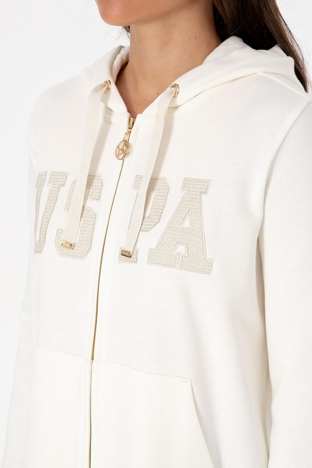 Kad_n Krem Basic Sweatshirt Sepette S_rpriz _ndirim - U.s. polo assn фото 7