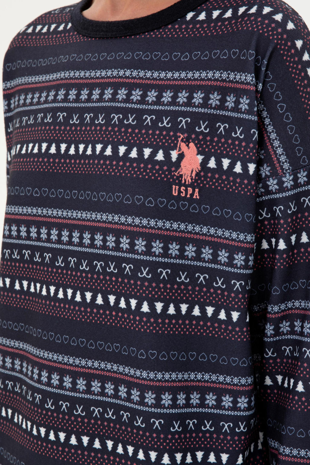 Женский темно-синий пижамный комплект Неожиданная скидка в корзине - U.s. polo assn фото 6