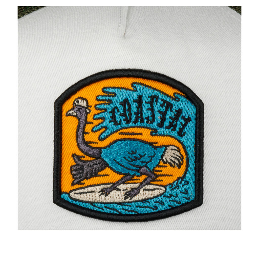 Бейсболка COASTAL арт. HFT Surf Ostrich (темно-зеленый / белый) фото 4