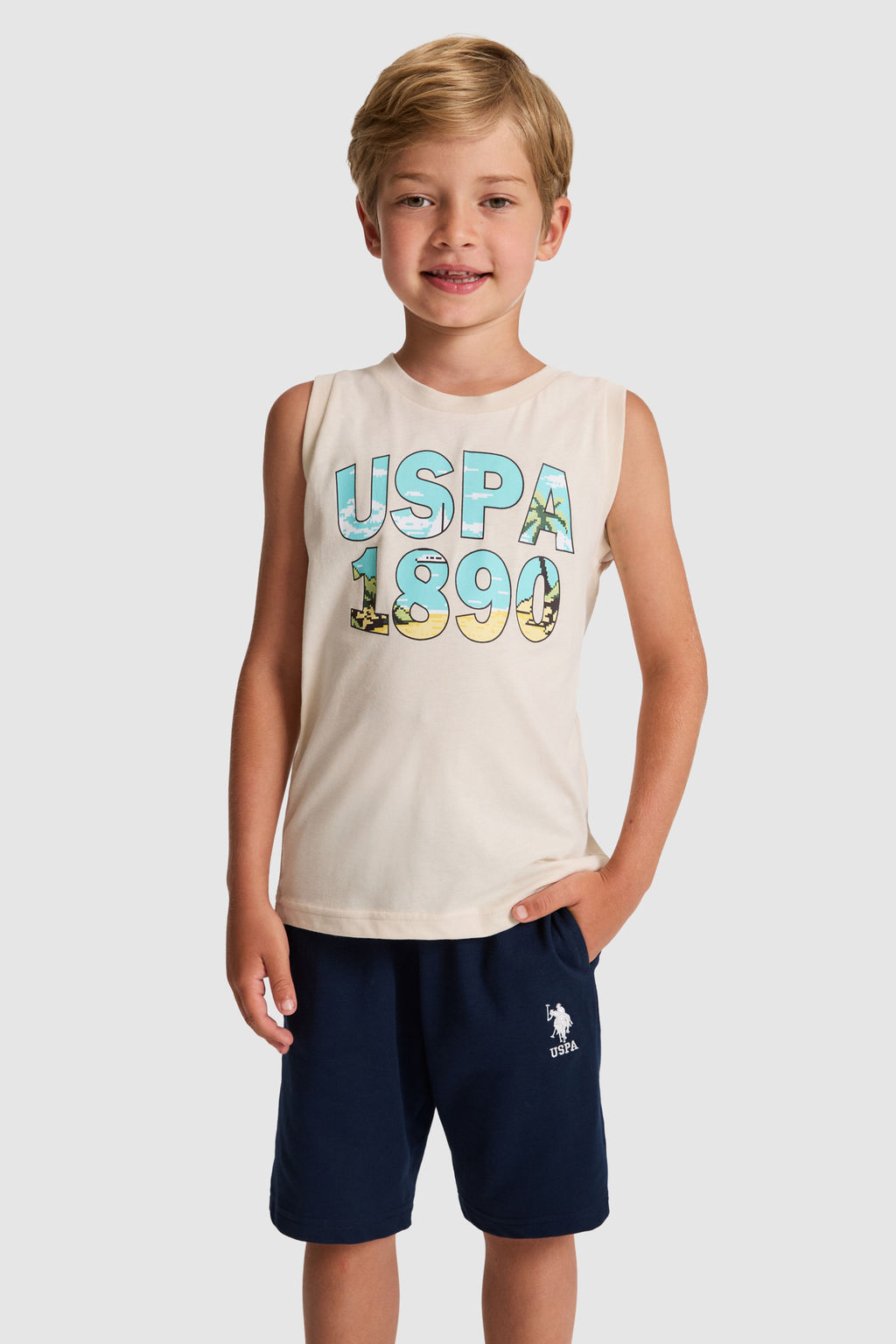 Erkek Гocuk Bej Alt Гst TakДm - U.s. polo assn фото 3
