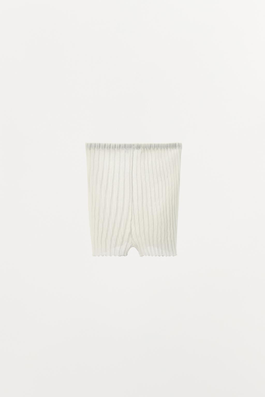 PLEATED FINE KNIT BRIEFS - Zara фото 6