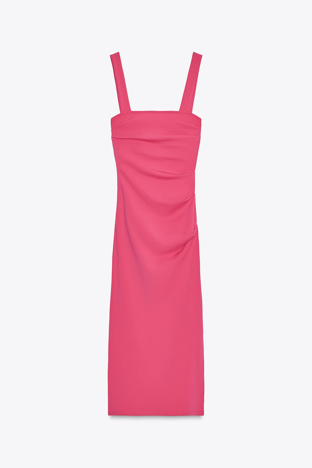 PLEATED MIDI DRESS - Zara фото 19