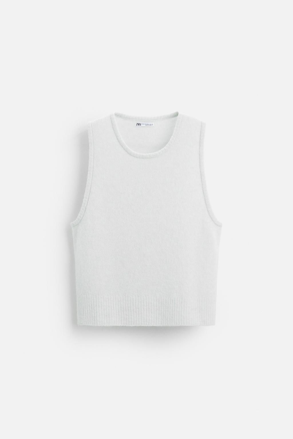 WOOL BLEND KNIT VEST - Zara фото 6