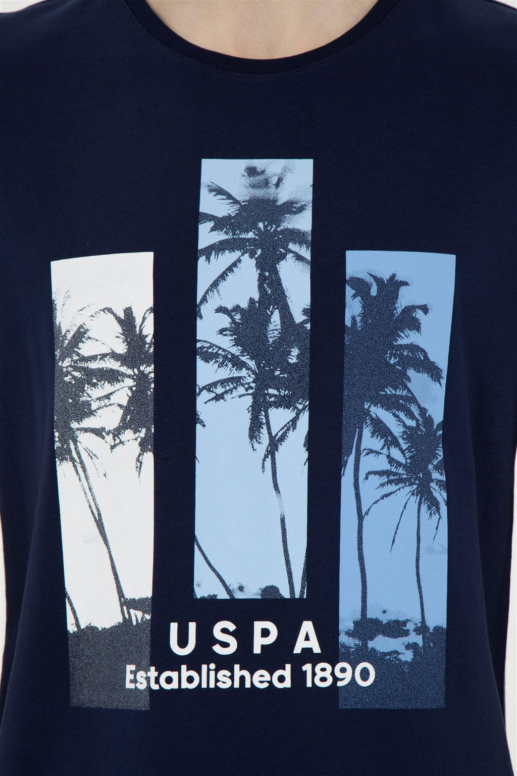 Мужская темно-синяя футболка - U.s. polo assn фото 7