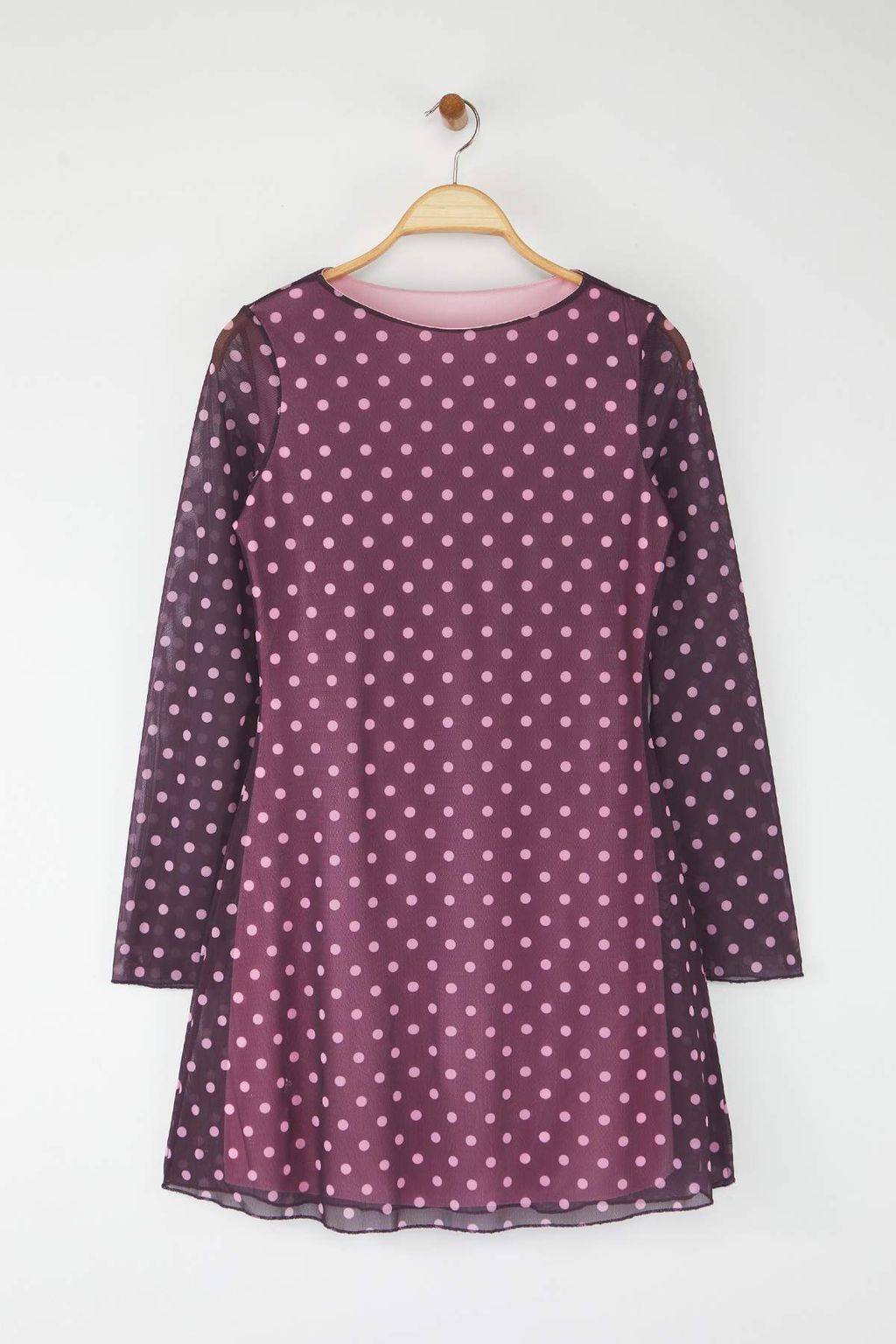Teen Murdum Puantiye Bask?l? Tul Bodycon K?sa / Mini Astarl? Esnek Orme Elbise TWOAW26EL00138 - Trendyolmilla фото 5
