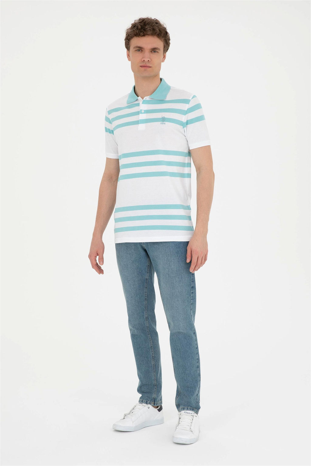 U. S. Polo Assn / Мужская мятная футболка - U.s. polo assn фото 4