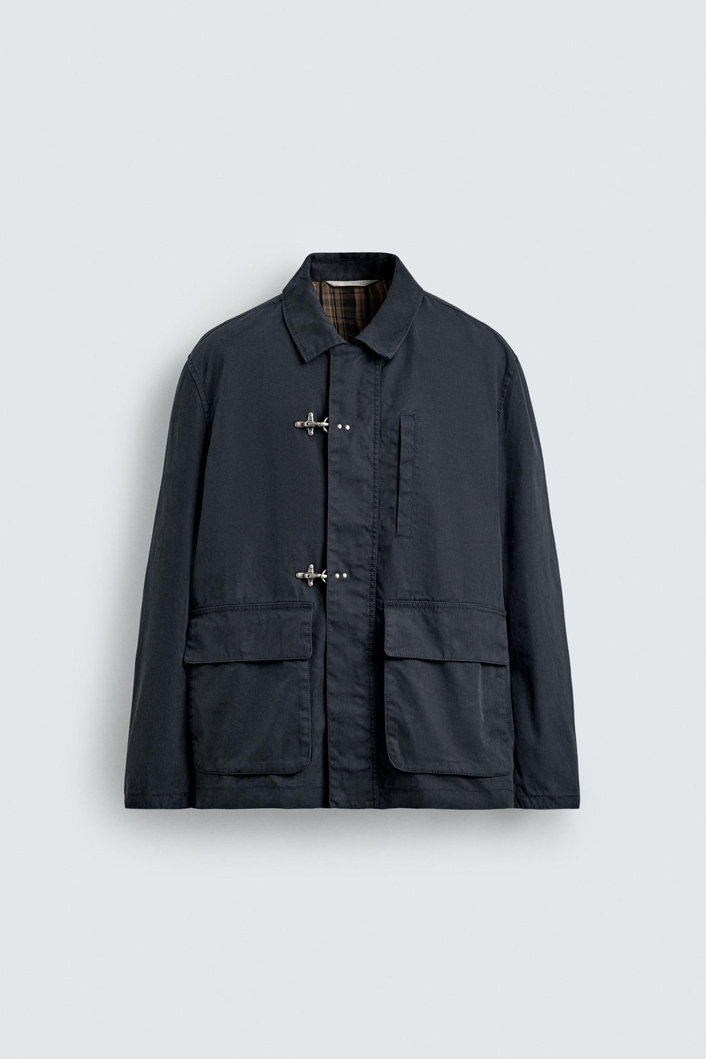 RELAXED FIT PARKA WITH FIREMAN CLASPS - Zara фото 17