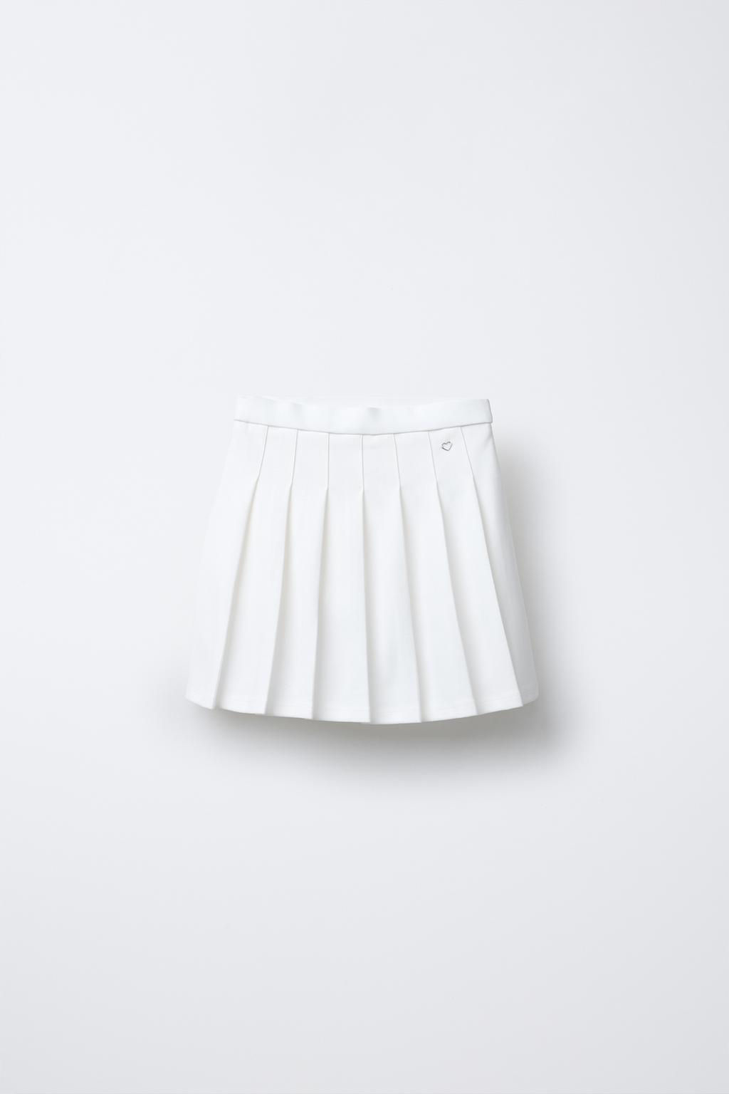 BOX PLEAT SKIRT WITH HEART APPLIQUE - Zara фото 4