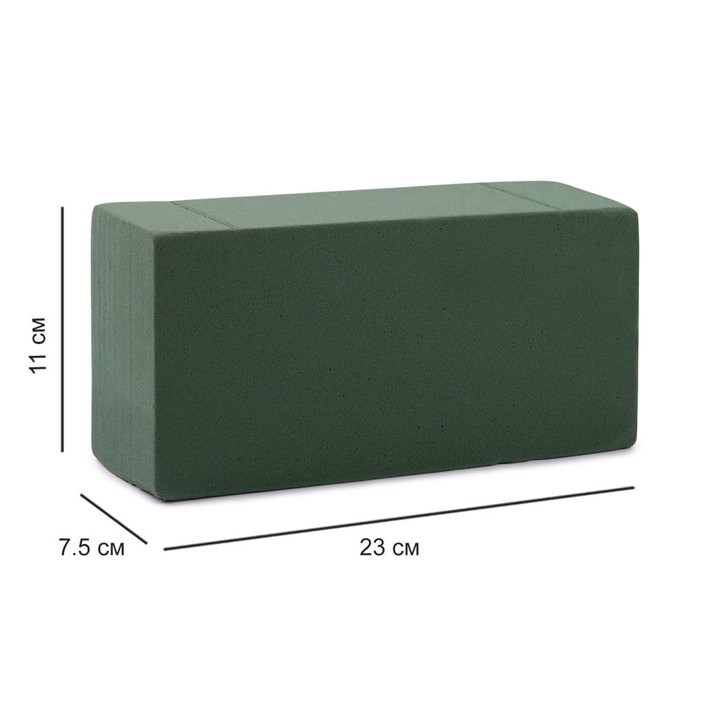 FWBK Флористическая пена для живых цветов 23 x 11 x 7.5 см 15 шт. кирпич Кирпич