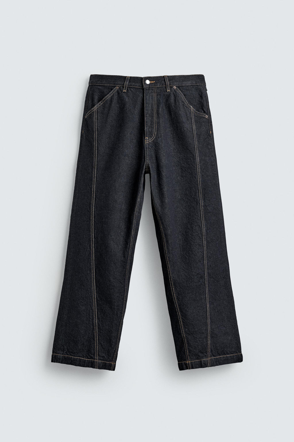 BAGGY FIT JEANS WITH TWISTED SEAM - Zara фото 7