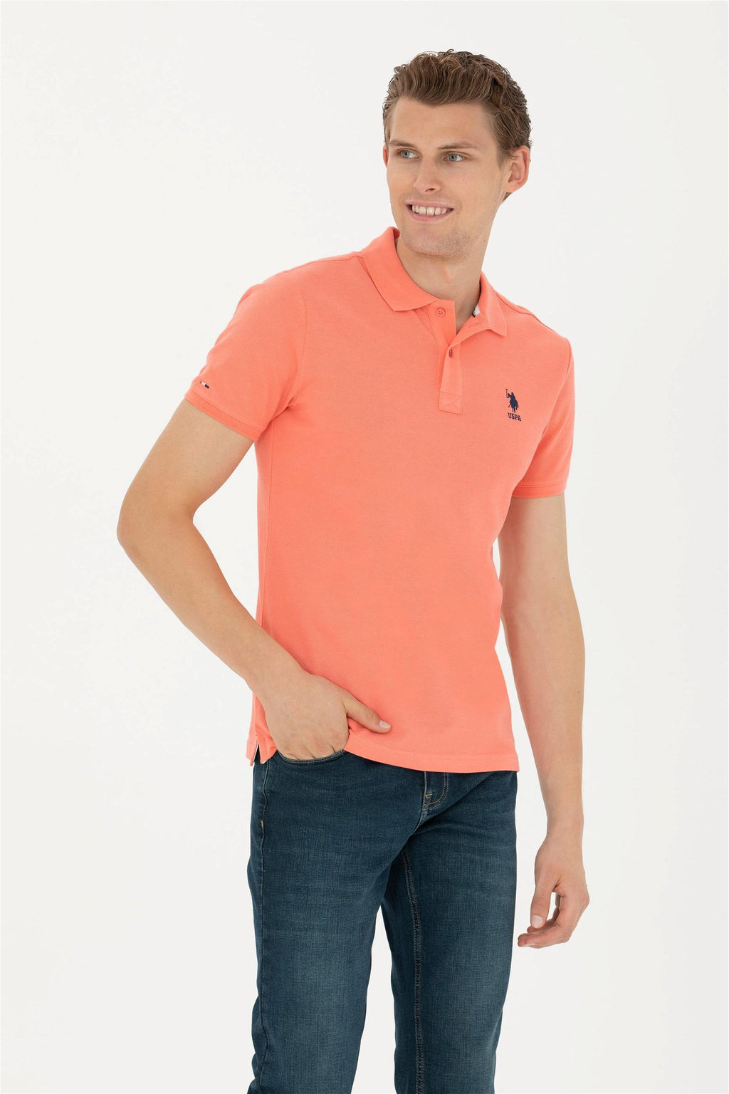 Мужская базовая футболка Salmon