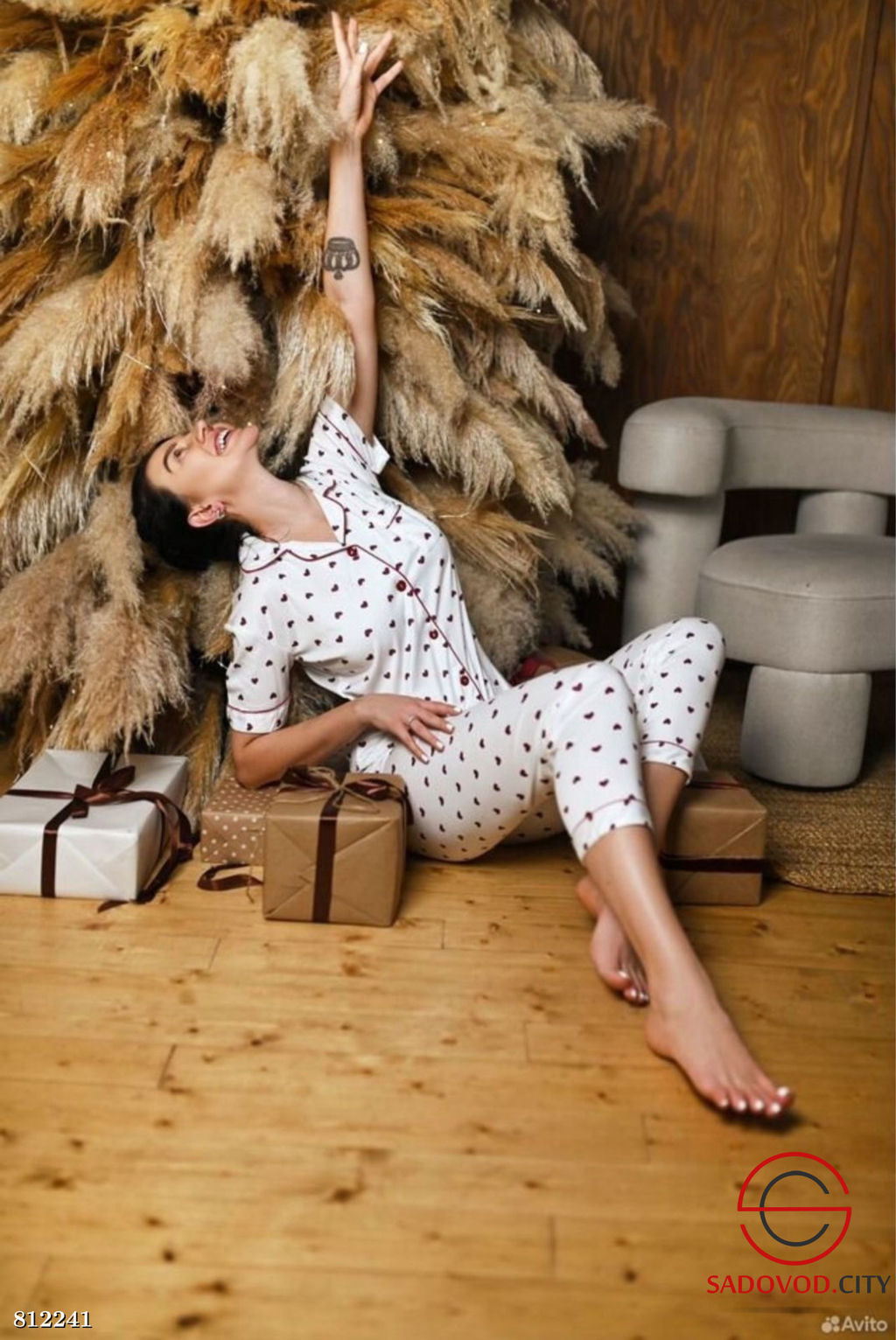 Пижама женская рубашка и штаны - Bruno фото 2