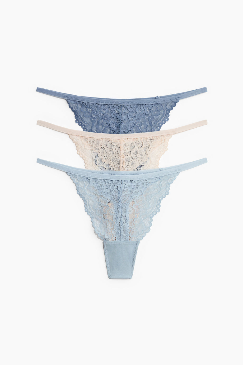 Pack de 3 bragas Thong de encaje - H&m фото 5