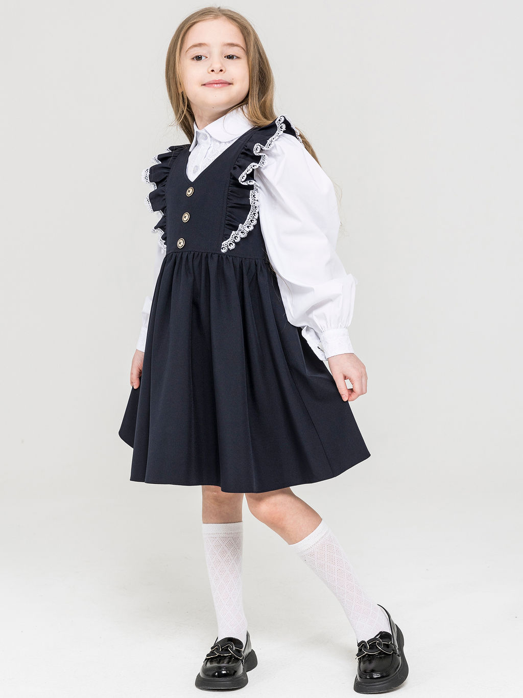 Сарафан для девочек - Синий мир фото 4