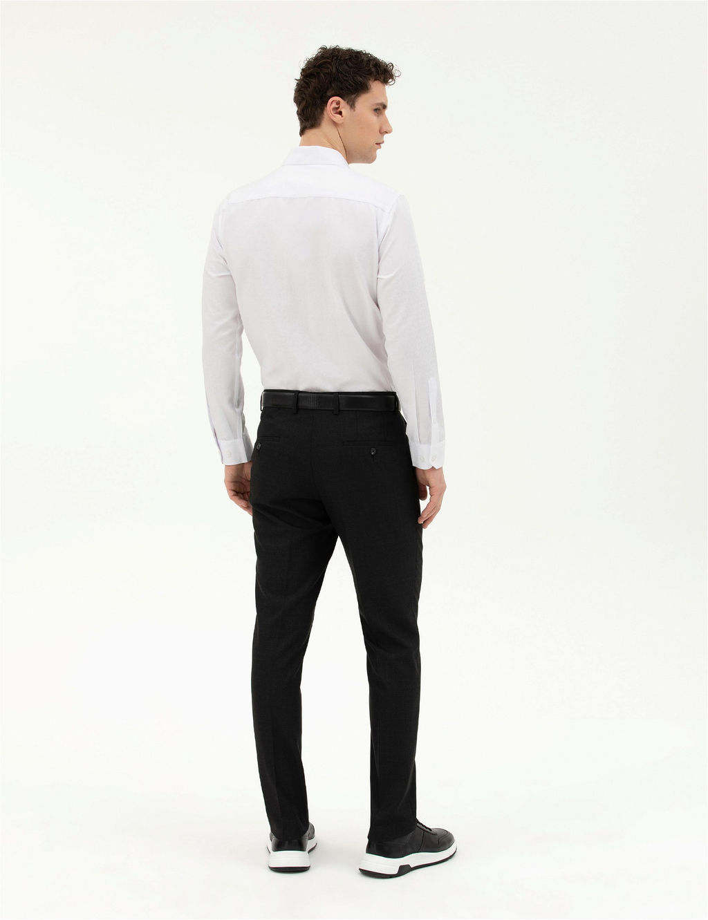 Siyah Slim Fit Kuma_ Pantolon