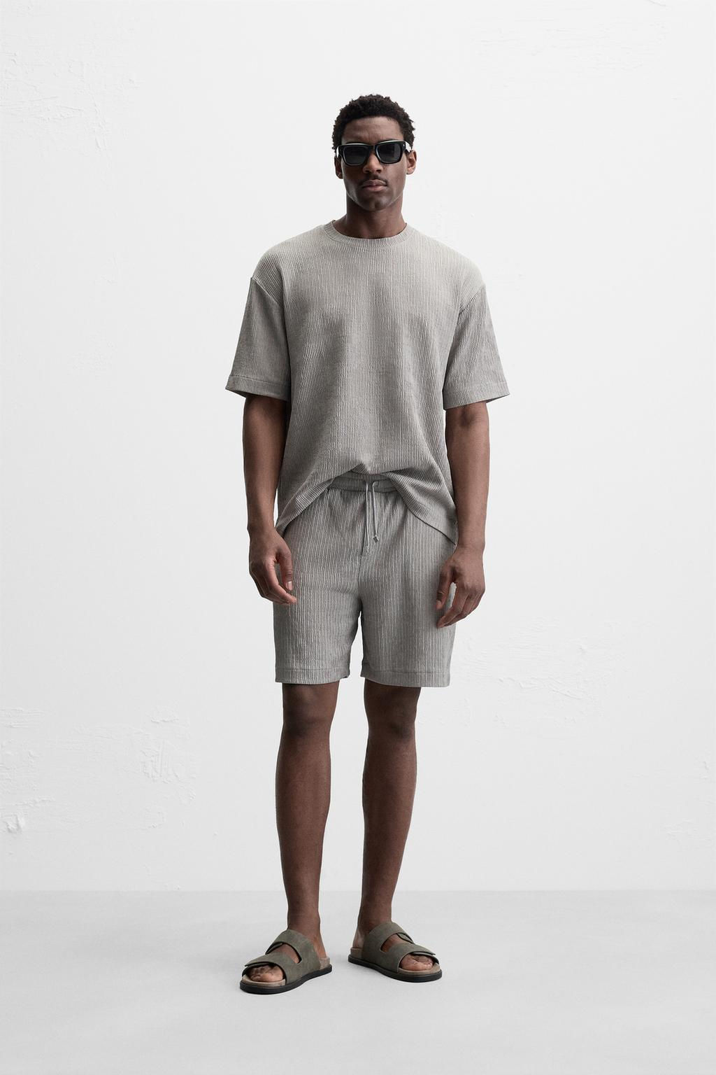 TEXTURED JACQUARD T-SHIRT - Zara фото 33