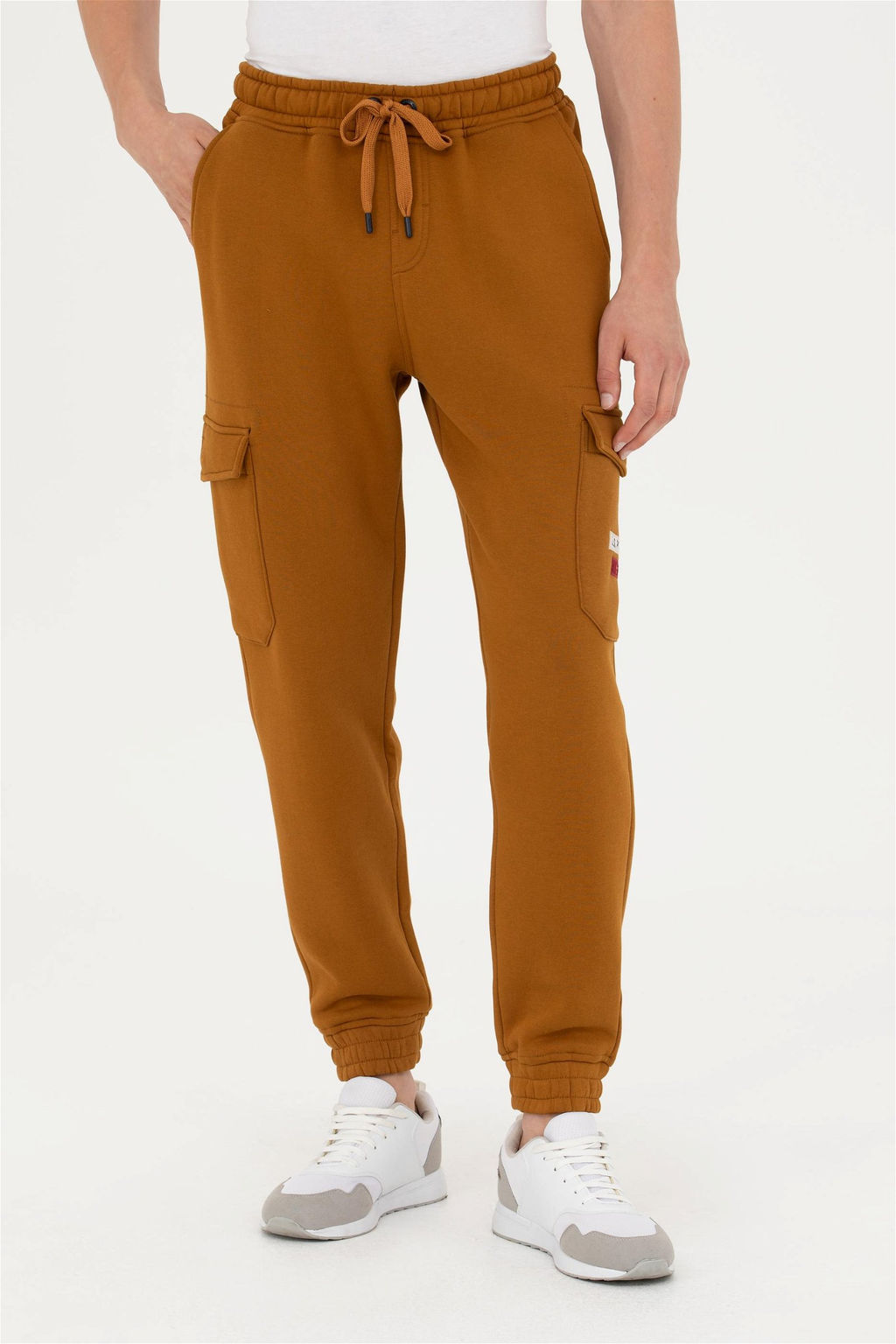 Мужские спортивные штаны кокосового цвета - U.s. polo assn фото 2